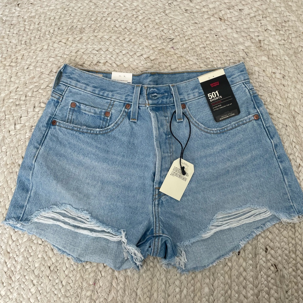 Levi's Women's Light Blue Jean Shorts